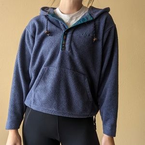 L.L. Bean fleece quarter snap